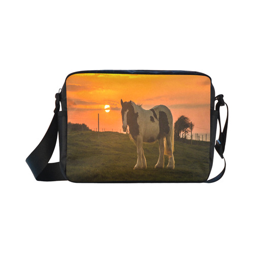 Sunset Horse Classic Cross-body Nylon Bags (Model 1632)