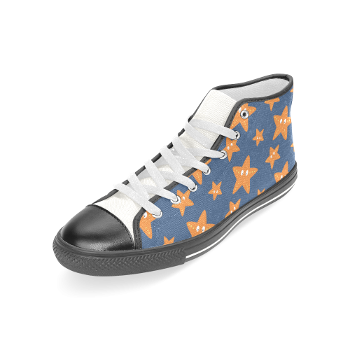 Cute starfish   - cute and sea Women's Classic High Top Canvas Shoes (Model 017)