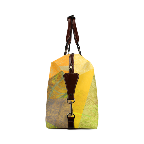 P24-F Yellow Gold Green Travel Bag Classic Travel Bag (Model 1643)