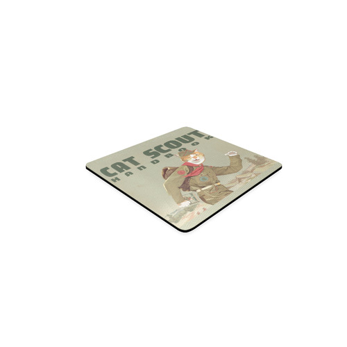 Cat Scout Handbook Coasters Square Coaster