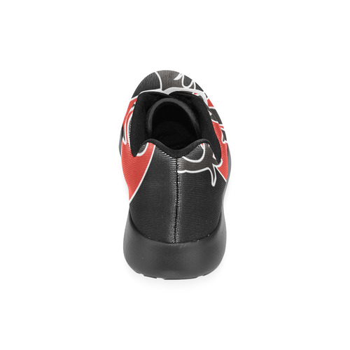 Sun Dragon with Pearl - black Red White Men’s Running Shoes (Model 020)