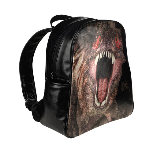 Tyrannosaurus rex dinosaur the king tyrant lizard Multi-Pockets Backpack (Model 1636)