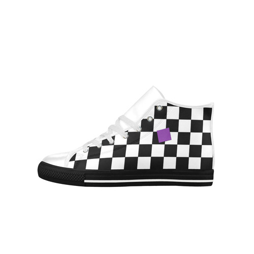 Dropout Lilac Black and White Check