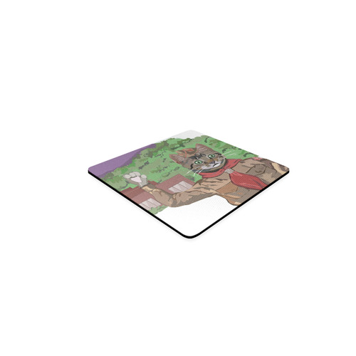 Saluting Cat Scout Coasters Square Coaster