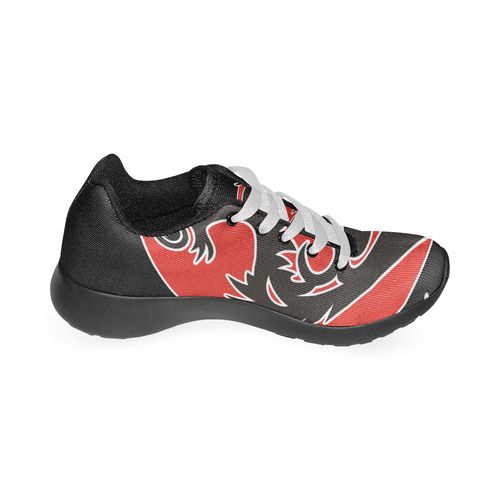 Sun Dragon with Pearl - black Red White Men’s Running Shoes (Model 020)