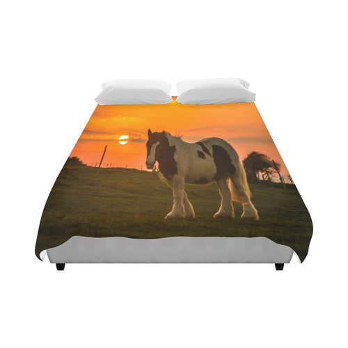 Sunset Horse Duvet Cover 86"x70" ( All-over-print)