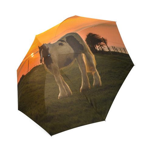 Sunset Horse Foldable Umbrella (Model U01)