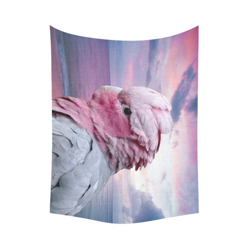 Galah Cockatoo Cotton Linen Wall Tapestry 80"x 60"