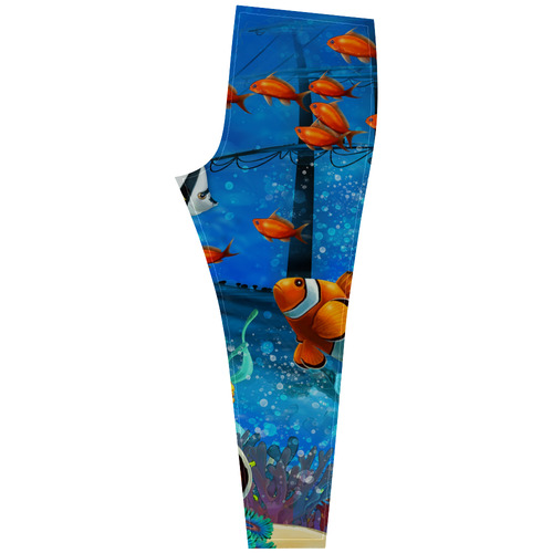 Underwater Sea Tropical Fish Coral Cassandra Women's Leggings (Model L01)