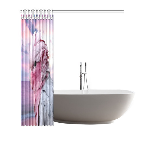 Galah Cockatoo Shower Curtain 72"x72"