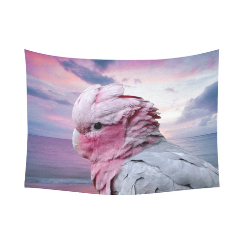 Galah Cockatoo Cotton Linen Wall Tapestry 80"x 60"