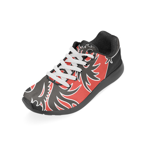 Sun Dragon with Pearl - black Red White Men’s Running Shoes (Model 020)