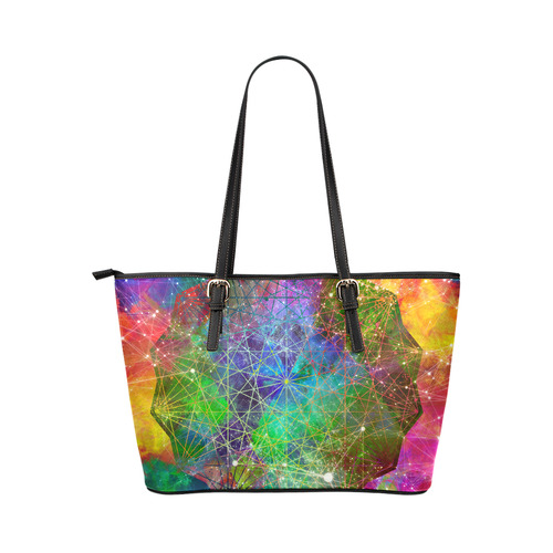 galaxy Leather Tote Bag/Small (Model 1651)