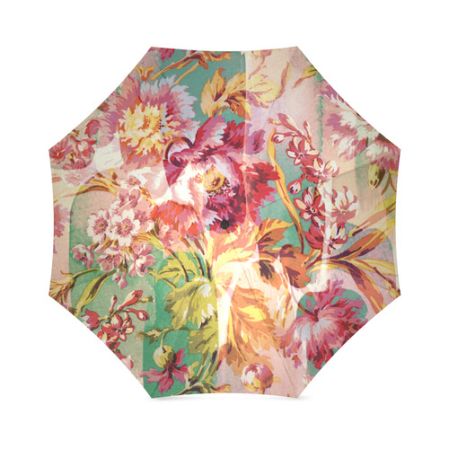 hide and sick floral Foldable Umbrella (Model U01)