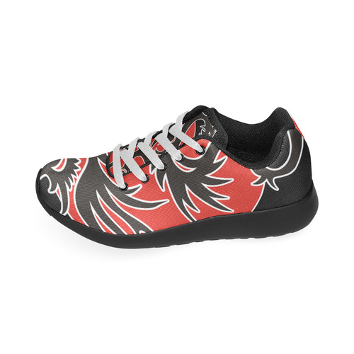 Sun Dragon with Pearl - black Red White Women’s Running Shoes (Model 020)