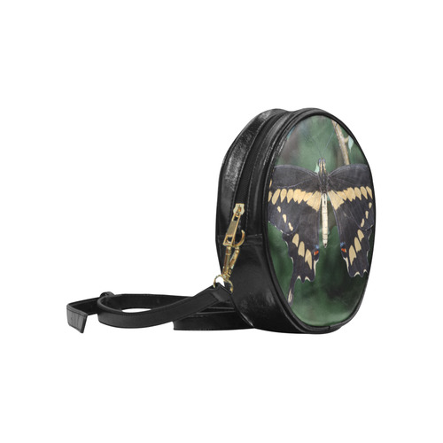 Giant Swallowtail Butterfly Round Sling Bag (Model 1647)