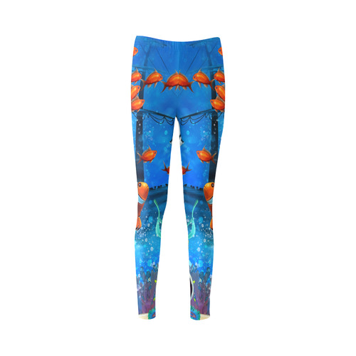 Underwater Sea Tropical Fish Coral Cassandra Women's Leggings (Model L01)