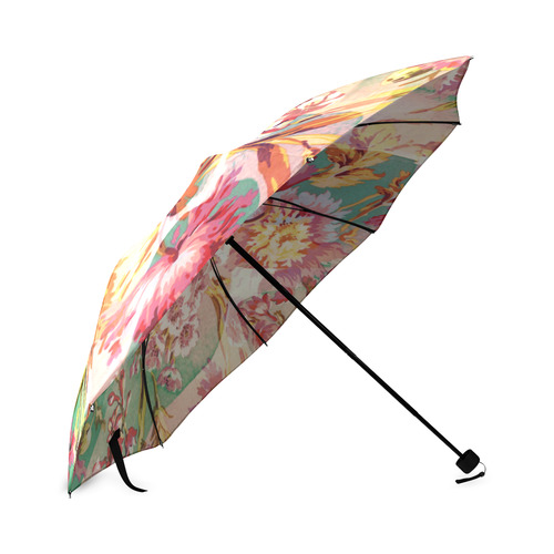 hide and sick floral Foldable Umbrella (Model U01)