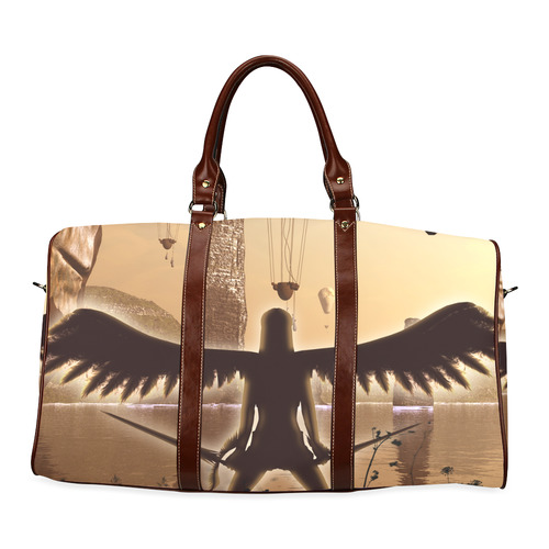 Angel in the sunset Waterproof Travel Bag/Large (Model 1639)