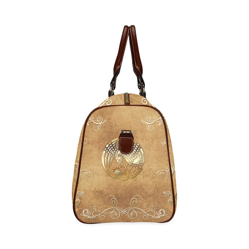 Wonderful bird, tribal design Waterproof Travel Bag/Small (Model 1639)