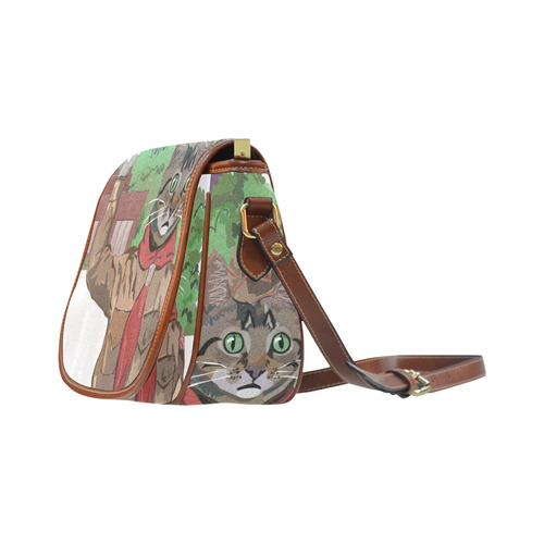Cat Scout Salute Saddlebag Saddle Bag/Small (Model 1649) Full Customization
