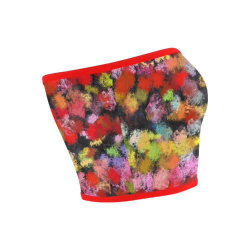 Colorful paint strokes Bandeau Top