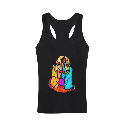 Simply love by Popart Lover Men's I-shaped Tank Top (Model T32)