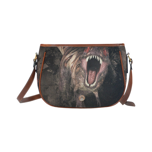 Tyrannosaurus rex dinosaur the king tyrant lizard Saddle Bag/Small (Model 1649) Full Customization