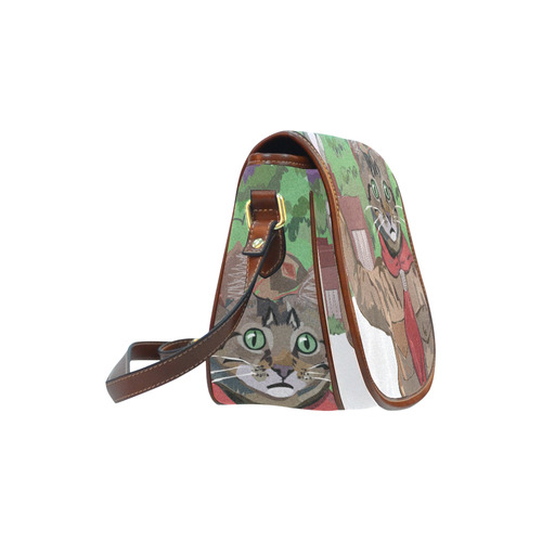 Cat Scout Salute Saddlebag Saddle Bag/Small (Model 1649) Full Customization
