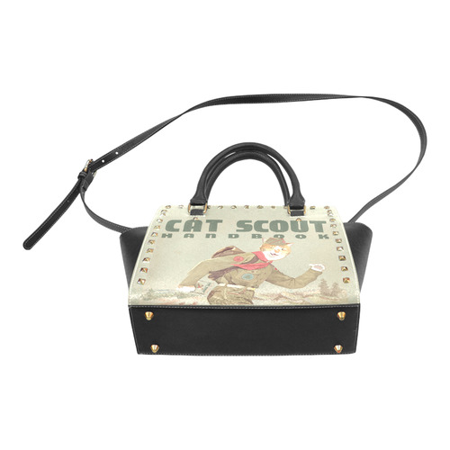 Cat Scouts Rivet Shoulder Bag Rivet Shoulder Handbag (Model 1645)