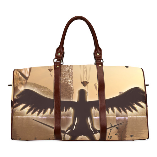 Angel in the sunset Waterproof Travel Bag/Large (Model 1639)