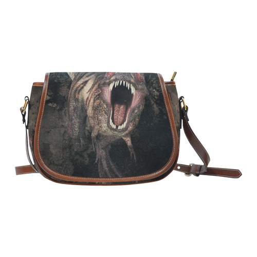 Tyrannosaurus rex dinosaur the king tyrant lizard Saddle Bag/Small (Model 1649) Full Customization