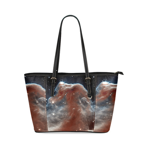 NASA: Horsehead Nebula Stars Outerspace Leather Tote Bag/Small (Model 1640)