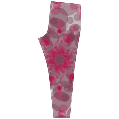 Pink and purple soft spots Cassandra Women's Leggings (Model L01)