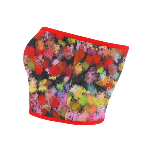 Colorful paint strokes Bandeau Top