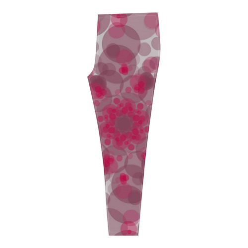 Pink and purple soft spots Cassandra Women's Leggings (Model L01)