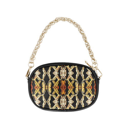 black gold chain purse