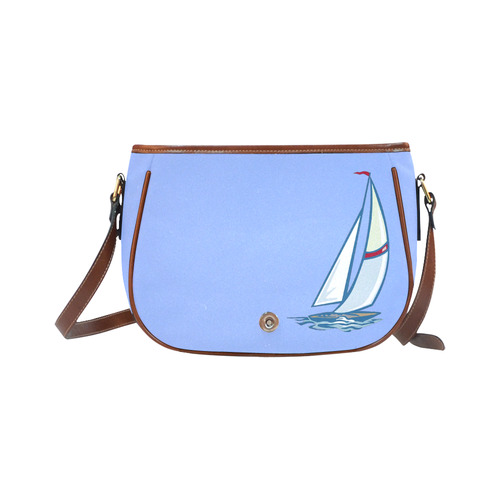 Let's sail away Saddle Bag/Small (Model 1649) Full Customization