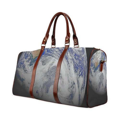 NASA: Planet Earth From Outerspace Waterproof Travel Bag/Large (Model 1639)