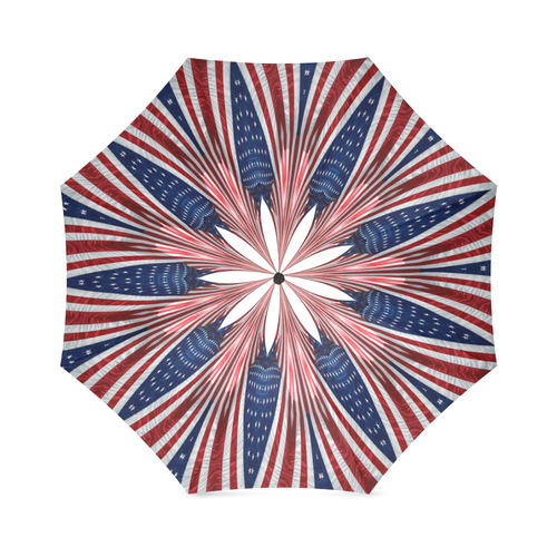 PATRIOTIC: United States Flag Mandala 1 Foldable Umbrella (Model U01)