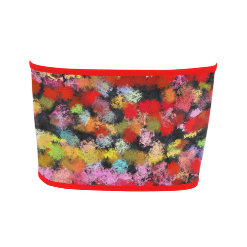 Colorful paint strokes Bandeau Top