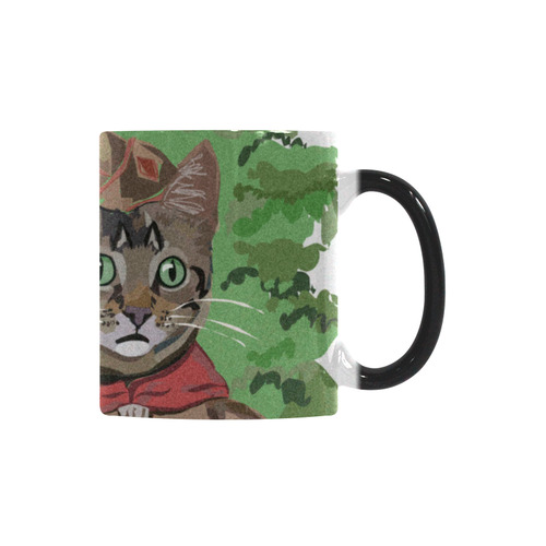 Cat Scout Salute Magic Morphing Mug Custom Morphing Mug
