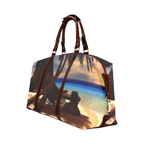 Awesome sunset over a tropical island Classic Travel Bag (Model 1643)