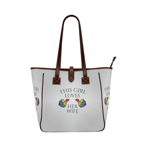 This Girl Loves Her Wife Classic Tote Bag (Model 1644)