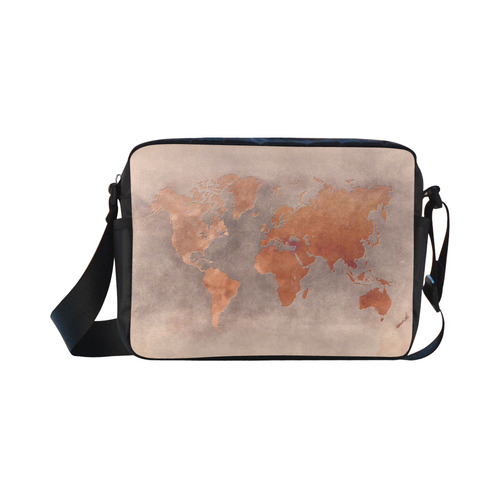 world map 29 Classic Cross-body Nylon Bags (Model 1632)
