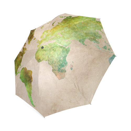 world map 32 Foldable Umbrella (Model U01)