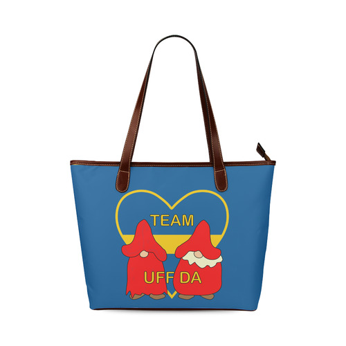 Team Uff Da Swedish Uff Da Gnomes Tomte Nisser Shoulder Tote Bag (Model 1646)