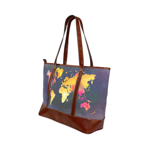 world map 31 Tote Handbag (Model 1642)