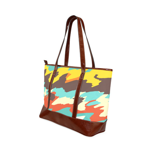 Wavy retro  texture Tote Handbag (Model 1642)