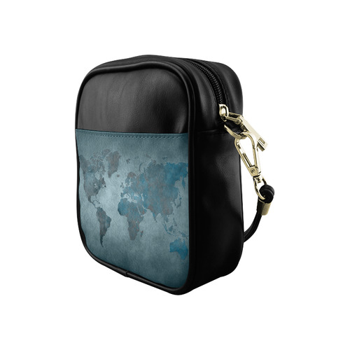 world map 35 Sling Bag (Model 1627)